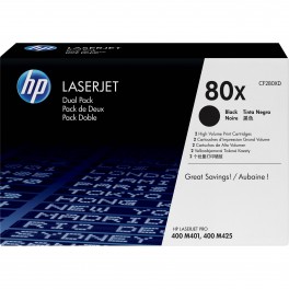 HP CF280XD, 80XD DVOJITÉ BALENÍ, ORIGINÁLNÍ TONER 2*6,9K
